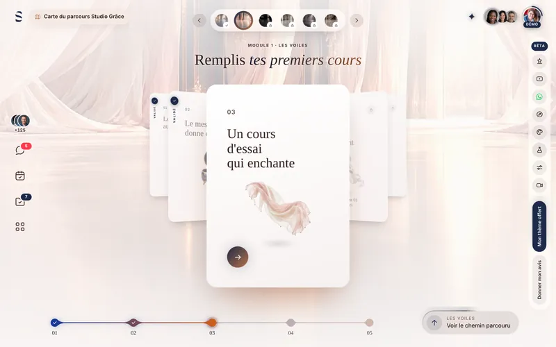La démo dans le thème Grâce