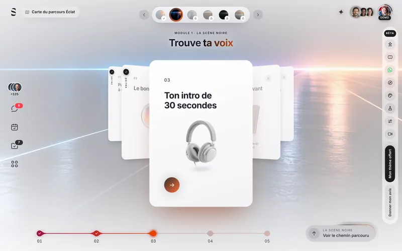 La démo dans le thème Prisme