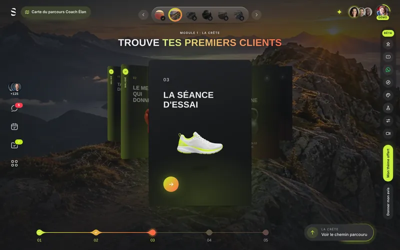 La démo dans le thème Élan
